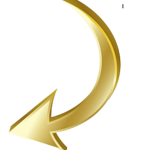 golden arrow pointing to how to start a blog to make money online today
